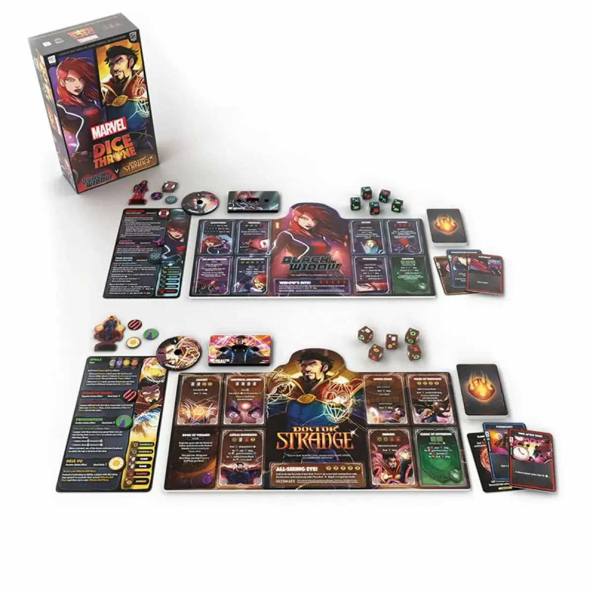 Marvel Dice Throne Black Widow & Doctor Strange