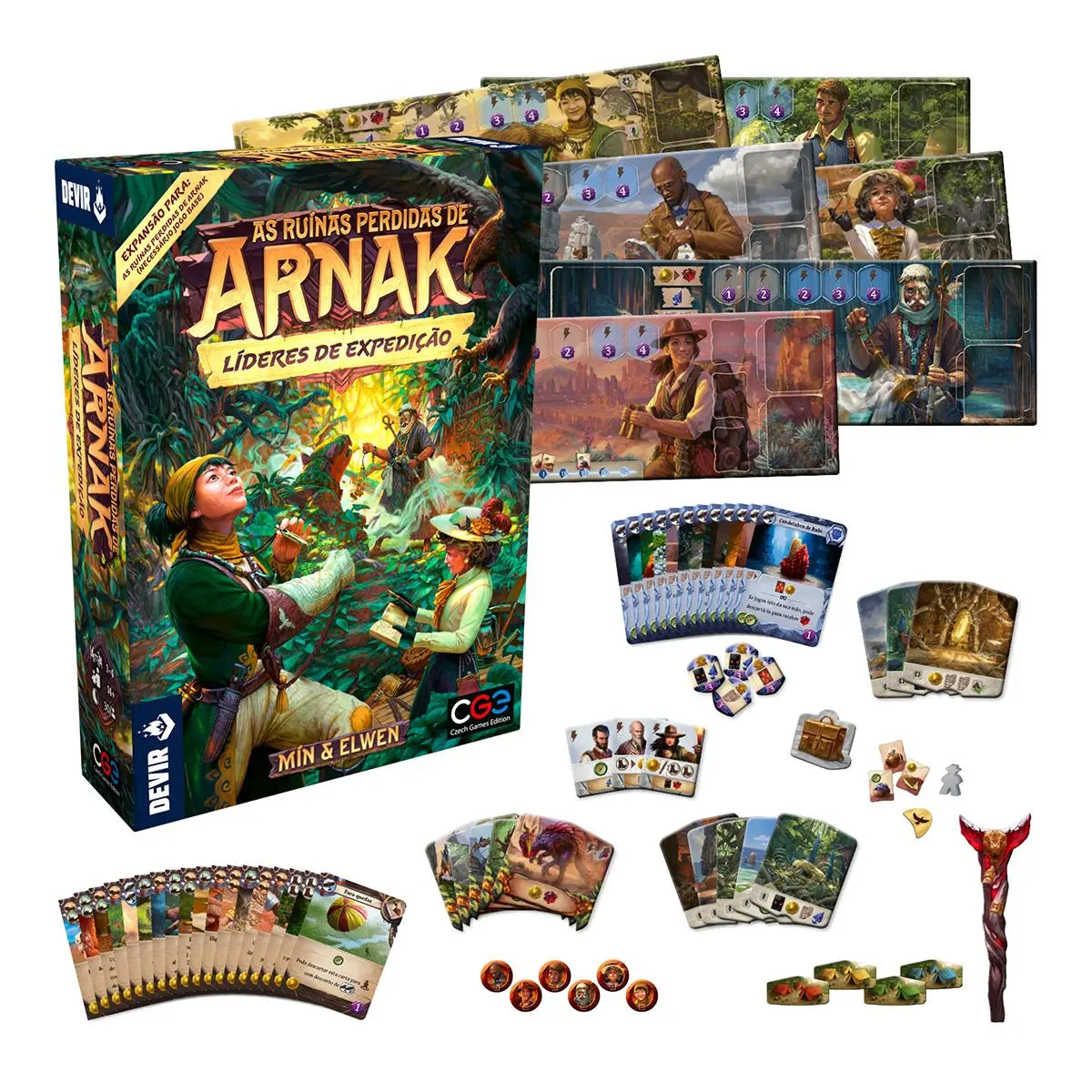 As Ruínas Perdidas de Arnak: Líderes de Expedição