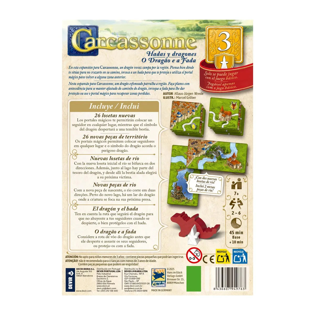 Carcassonne Expansão 3: O Dragão e a Fada