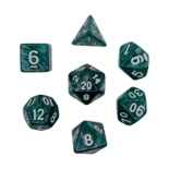 Dice Set Pearl: Forest/White (7)