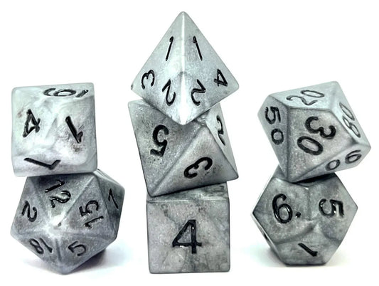 Dice Set Antique: Silver (7)