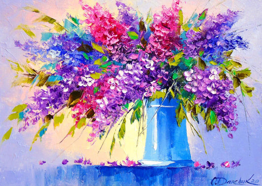 Enjoy Puzzle - Bouquet of Lilacs in a Vase