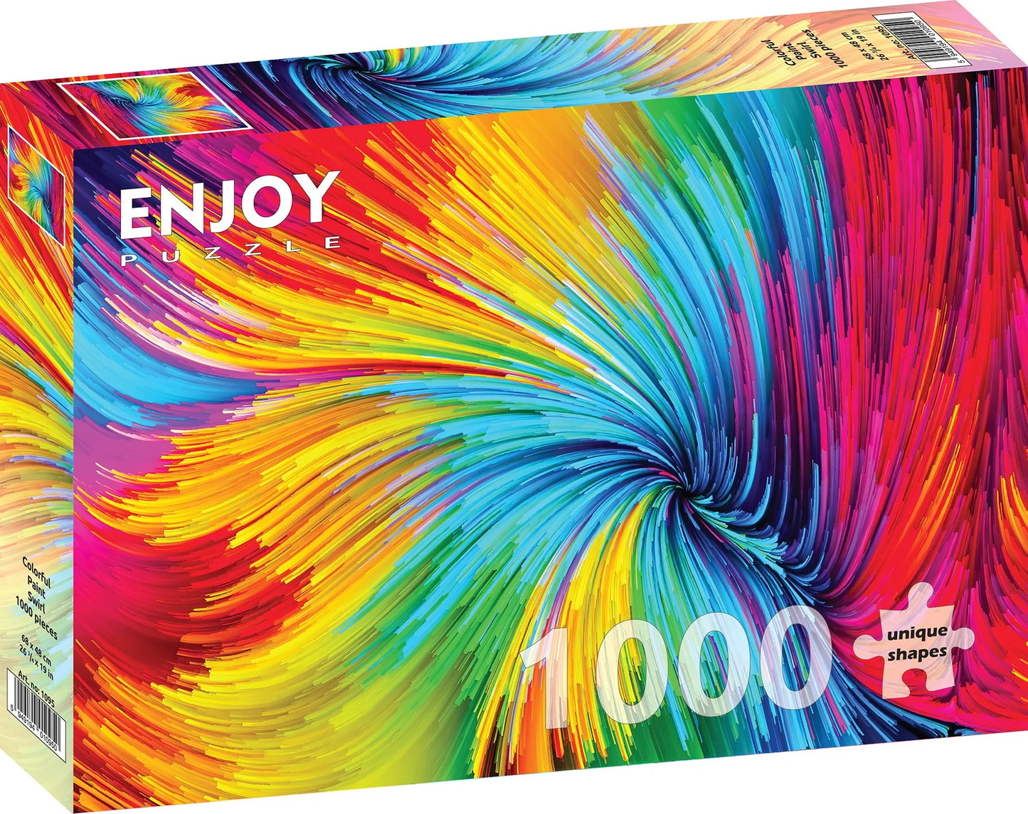 Enjoy Puzzle - Colorful Paint Swirl