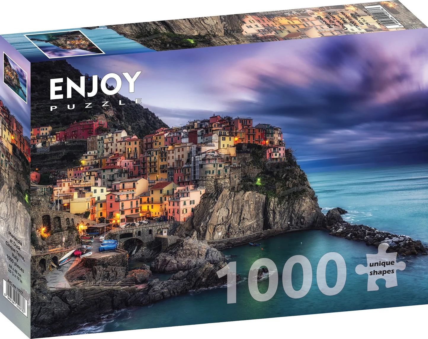 Enjoy Puzzle - Manarola at Dusk, Cinque Terre, Italy