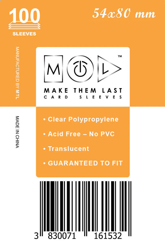 MTL Sleeves 54x80mm (100)