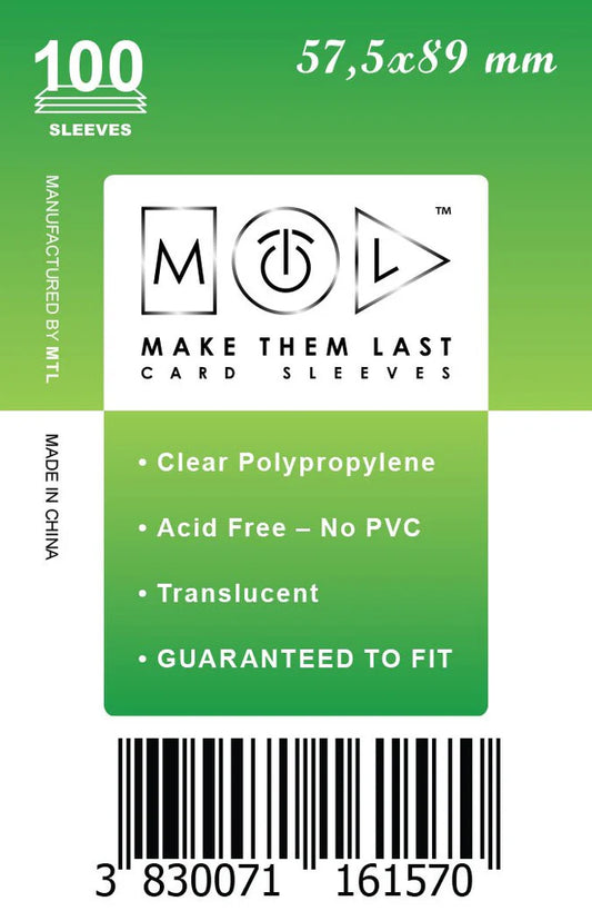 MTL Sleeves 57,5x89mm (100)