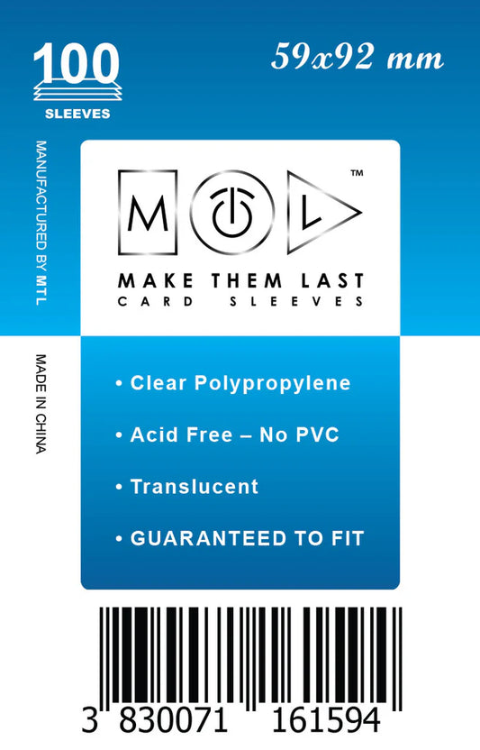 MTL Sleeves 59x92mm (100)