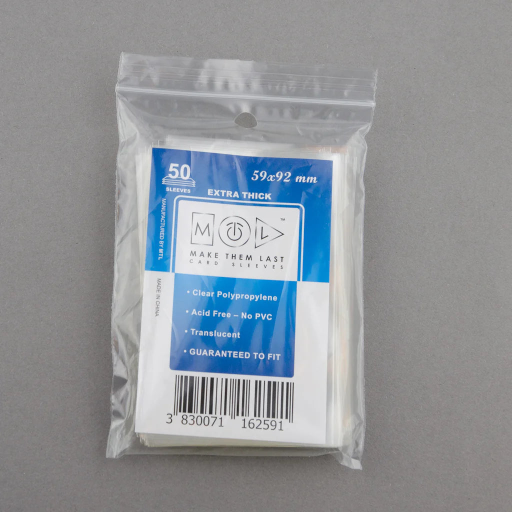 MTL Extra Thick Sleeves 59x92mm (50)