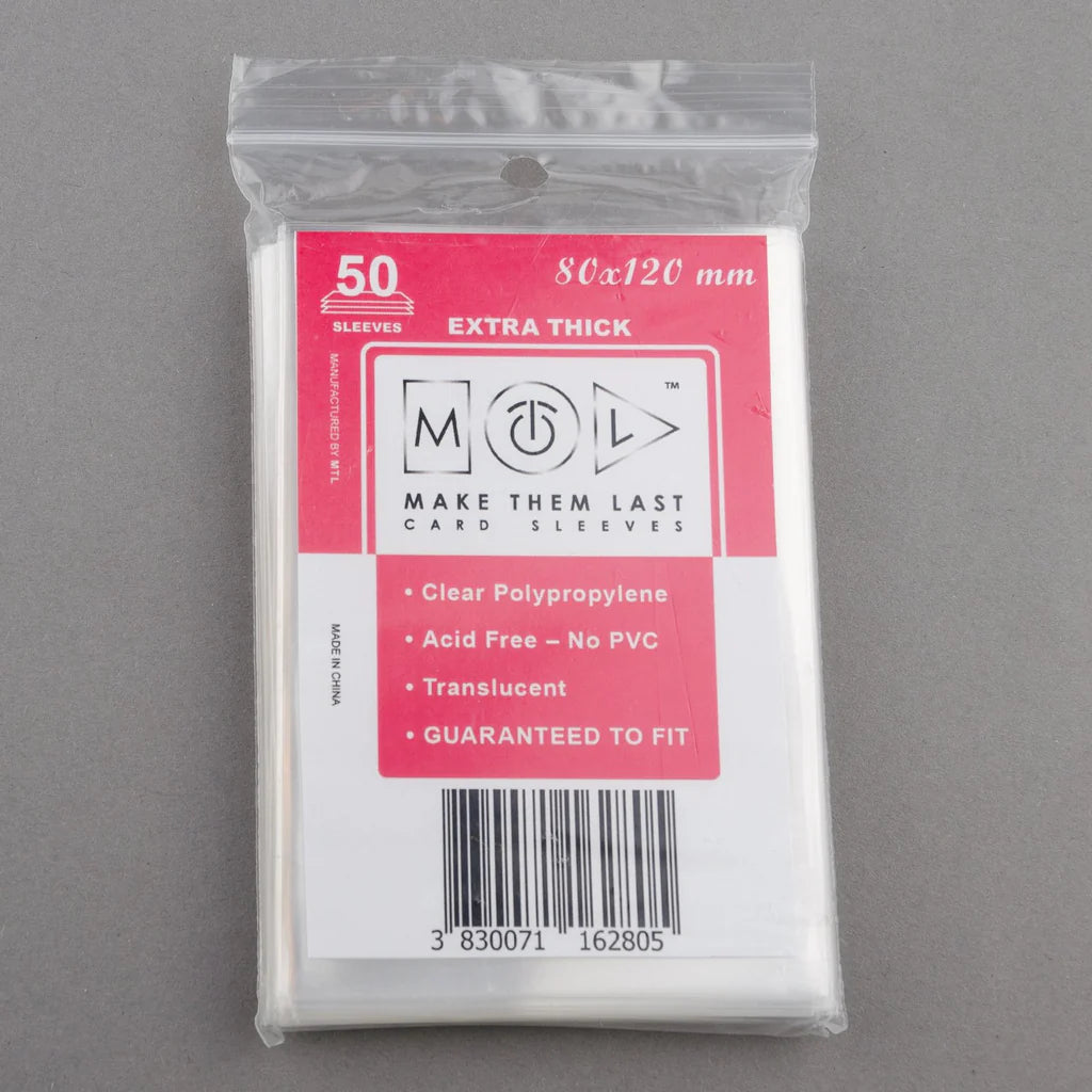 MTL Extra Thick Sleeves 80x120mm (50)