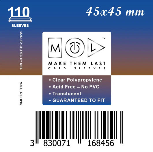 MTL Sleeves 45x45mm (110)