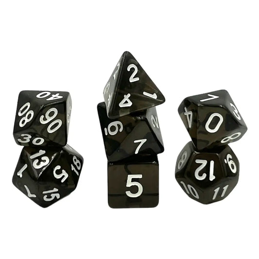 Dice Set Transparent: Smokey (7)