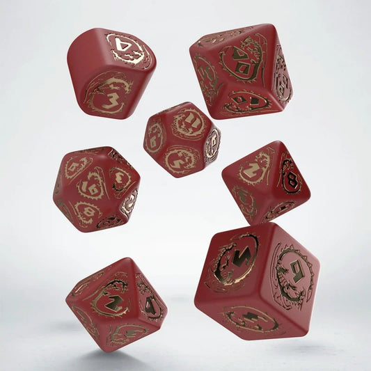 Dice Set Dragons Modern: Ruby (7)