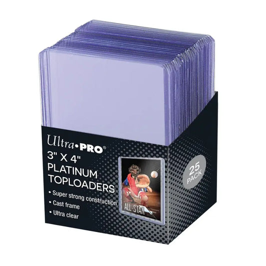 UltraPro Ultra Clear Platinum Toploaders 3" x 4" (25)