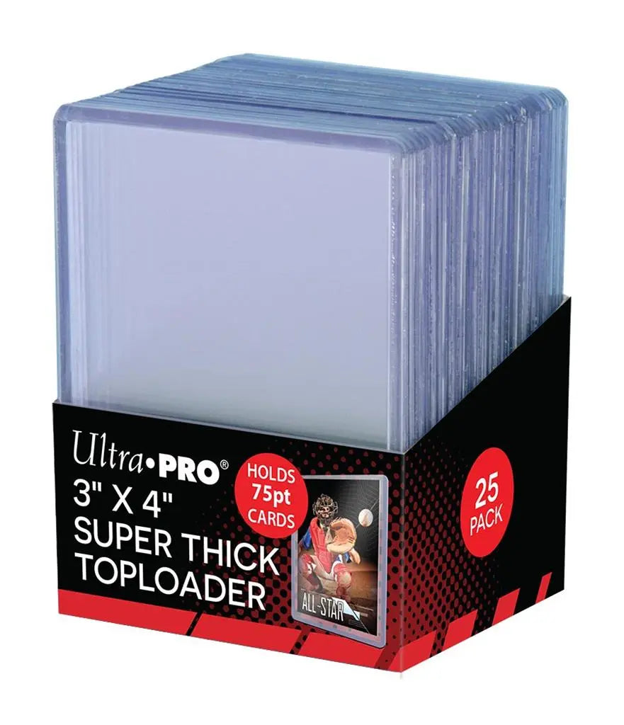 UltraPro Super Thick Toploaders 3" x 4" Ultra Clear (25)