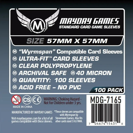 Mayday "Wyrmspan" Compatible Sleeves 57x57mm (100)