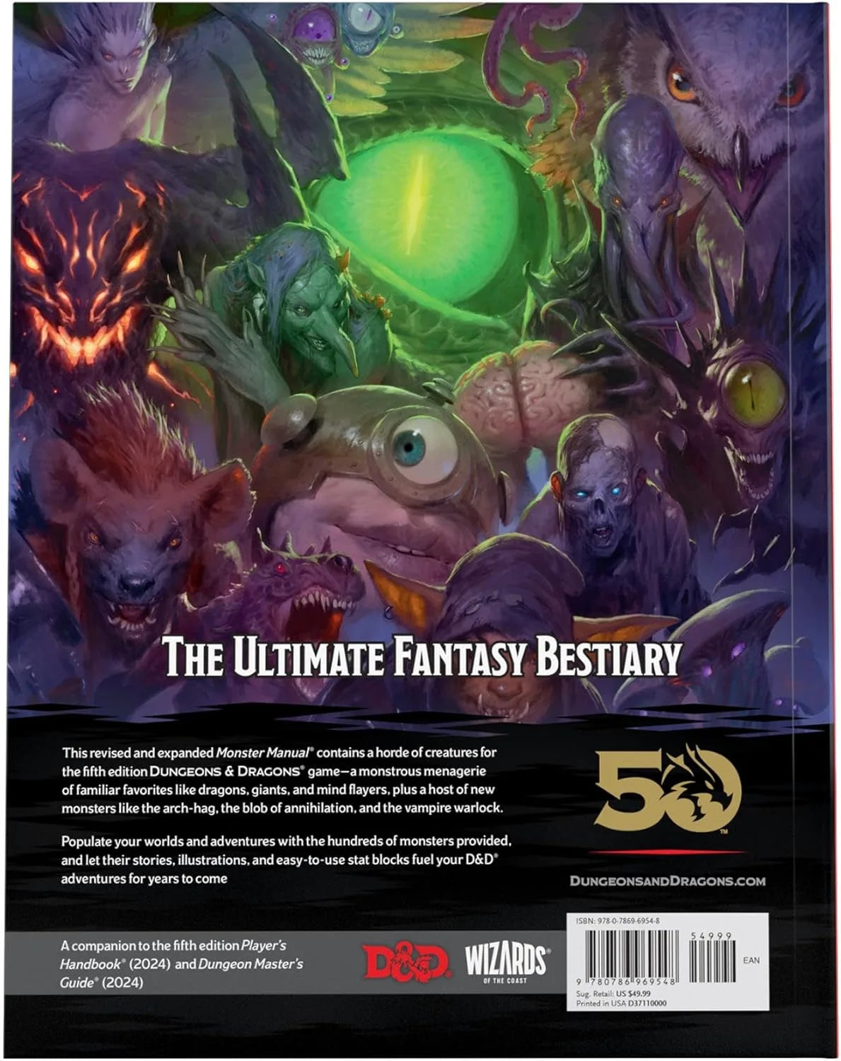 D&D Dungeons & Dragons Monster Manual (5th Edition)
