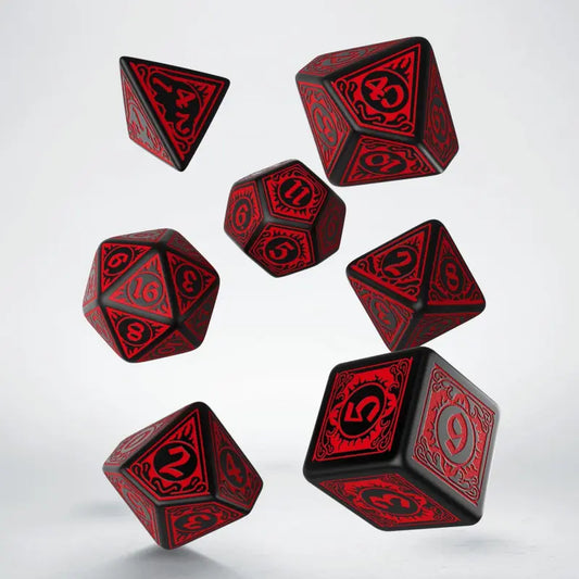 Dice Set Pathfinder Wrath of the Righteous Black/Red (7)