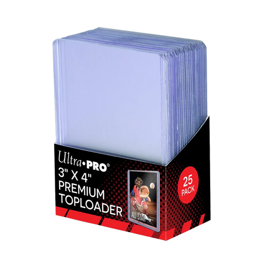 UltraPro Premium Toploaders 3" x 4" Ultra Clear (25)